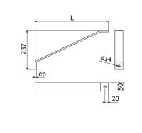 Nosníková vzpěra POLAR NVP-B ''ŽZ'' 450 mm ARKYS ARB-22529001