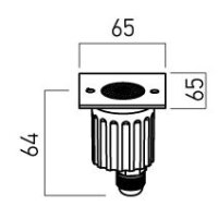 XGROUND GRND. SQ. REC. FITTING 1x6W 24V