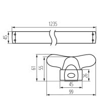 Svítidlo pro T8 LED ALDO 4LED 2X120 26364 Kanlux