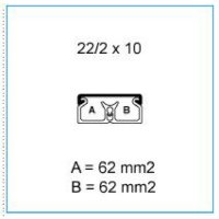 TMC 22/2X10 W 00681 Minikanál s čelním víkem 22/2x10 - bílá IBOCO B00681