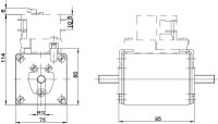 Nožová pojistka G3M UQ01 aR 315A/1250V ETI 004735140