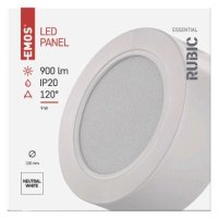 LED přisazené svítidlo RUBIC, kruhové, 9W neutrální bílá EMOS ZM5432