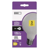 LED žárovka Filament Globe E27 7,8 W (75W) 1 055 lm neutrální bílá EMOS ZF2151