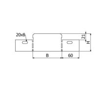 Redukční/koncový díl žlabu LINEAR+ RL-1B 50x35  ''SZ'' ARKYS ARB-14473050