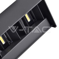 24W LED Wall Light Black Body 3000K IP65 V-TAC SKU2977