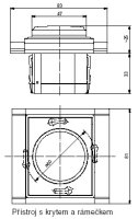 Kryt stmívače s otoč ovládáním 3294E-A00123 01 bílá/ledová bílá Element Time ABB