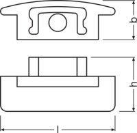 LEDVANCE Flat Profiles for LED Strips -PF03/EC/H