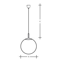 Závěsné svítidlo Polaris ZK PE 400mm 34,4W 3K 5230lm bílá ZK.P3.400.31M PE DALI2