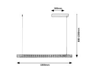 CITAL LED 36W IP20 černá 3000K 1900lm RABALUX 72214