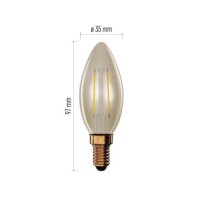 LED žárovka Vintage svíčka E14 2,5 W (20 W) 225 lm teplá bílá EMOS Z53012