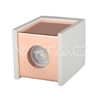 GU10 Fitting Gypsum Surface With Matt Rose Gold Bottom Square, VT-860 SKU3115