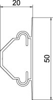 OBO ECK 3535 rws Rohový kanál ECK35 35x50x2000 čistě bílá Polyvinylchlorid PVC