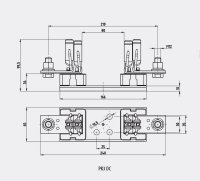 Pojistkový spodek PK 3 M12-M12 DC 1000V 1p NH 3 ETI 004122023