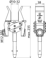 Šroubová fázová svorka D 10-32 mm hřídel