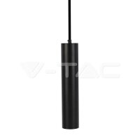 1xGU10 HANGING PENDANT BLACK D:60x300MM