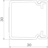 OBO LE 3030 cws Kanál LE pro ukládání vedení 2000x30x30 krémová bílá