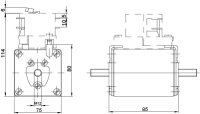 Nožová pojistka G3M UQ01 aR 500A/1250V ETI 004735141