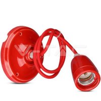 Porcelain Lamp Pendant Red,  VT-7998