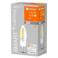 Světelný zdroj LEDVANCE SMART+ WiFi Filament Candle Dimmable 40 4 W/2700 K E14