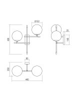 Nástěnné svítidlo ESSENTIAL AP 2X28W E14 MGD A REDO 01-2946