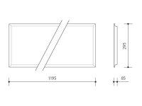 Vestavné svítidlo LED PANEL 300x1200 4000K PANLUX PN22300002