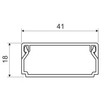 Lišta hranatá 40x20, tmavé dřevo - hnědá, 2 m, karton KOPOS LHD 40X20_TD