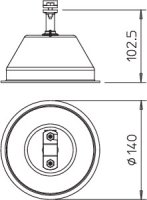 OBO 165 KRB SO Střešní držák vedení 8mm