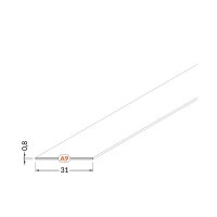 FKU78-A9-2M-FR Plexi A9 matné pro FKU78, 2m FK TECHNICS 4739585