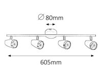 Karen LED 16W IP20 antracit RABALUX 6515