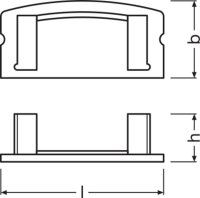 LEDVANCE Flat Profiles for LED Strips -PF04/EC