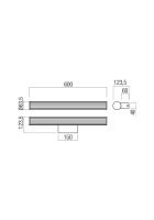 Nástěnné svítidlo DIZZY AP 1x12W LED CH REDO 01-3260