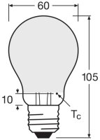 LEDVANCE LED CLASSIC A P 6.5W 827 Frosted E27