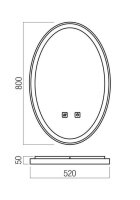 Nástěnné svítidlo VANITY AP LED 33W 3000/4000/6000K WH REDO 01-3821