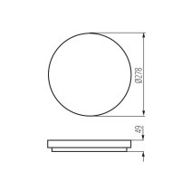 Přisazené LED svítidlo VARSO LED 18W-WW-O 26440 Kanlux