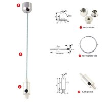 Sada k zavěšení 4F1 - délka lanka 1,5m MCLED ML-741.560.50.1