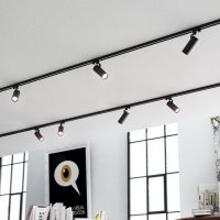 FANGIO pro tříokr. lištu černá 230V LED 25W 36° 3000K RENDL R12060