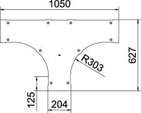 OBO LTD 200 R3 FS Víko dílu T B200 Ocel pásově zinkováno DIN EN 10346