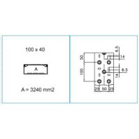 TA-N 100X40 G 01853 Podparapetní přístrojový kanál, 100x0 - šedá IBOCO B01853