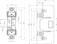 Pojistkový spodek U1-1/GZ/PV NH 1(C) ETI 004122035