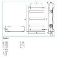 IP40 STD 54 GRI 04022 rozváděčová skříň IP 40 STANDARD IBOCO 04022