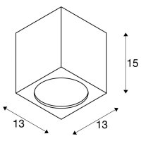 BIG THEO CEILING, venkovní stropní svítidlo, LED, 3000K, antracit    SLV 234535