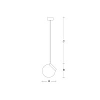 Závěsné svítidlo Polaris ZTR 280mm 1x100(77)W E27 černá LUCIS ZTR.11.280.45