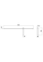 Nástěnné svítidlo TANGENT AP LED 14W 3000K RIGHT SWH REDO 01-2479