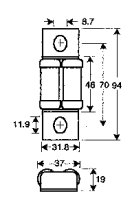 Válcová pojistka BS17D UQ aR 70/90A/690V ETI 004750721