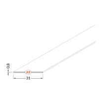 FKU78-A9-1M-CL Plexi A9 čiré pro FKU78, 1m FK TECHNICS 4739586