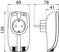 Svodič přepětí - adaptér DEHNprotector provedení ''SCHUKO'' 909300