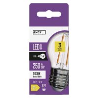 LED žárovka Filament Mini Globe E27 1,8W (25W) 250 lm neutrální bílá EMOS ZF1101