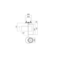 XGAMMA RECESSED 1x20W 220-240V AC 4000K