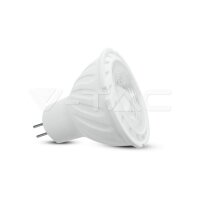 LED Spotlight SAMSUNG CHIP GU5.3 6.5W MR16 Ripple Plastic 38° 6400K, VT-267