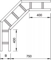 OBO 6233465 Oblouk 90° WLB 90 2060 FT